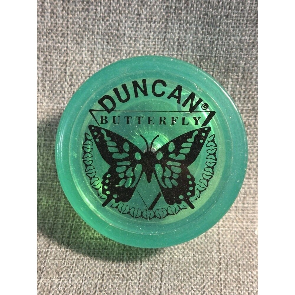 Yo-Yo Duncan Butterfly (Green) Plastic Diameter 2.27 Inches